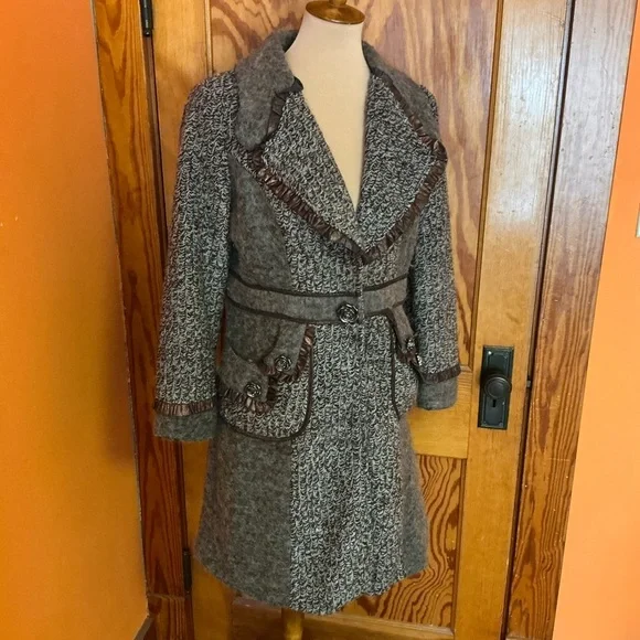 Vintage Y2K shabby chic boho sweater coat - Picture 9 of 11